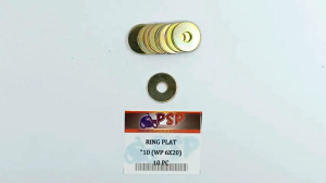 Ring Plat \\\"10 (WP 6 X 20)\\\" Harga Per Pak Isi 10 - Reng Plate Pelat Washer Kunci 10 Diameter 6mm x 20mm Tebal 1mm
