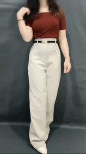 Celana Kulot Highwaist Knit: Oro Pants & Kelebihannya