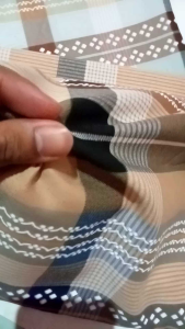 Kain Katun Motif Kotak Triset Harga per 0.5 Meter