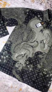 Kemeja Batik Solo Pria Lengan Panjang UTUNGGA Katun Sanforis Lapis Furing