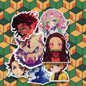12 pcs Demon Slayer Anime Stickers Pack Waterproof Vinyl stickers for Laptop Phone Notebook Scrapbook and More