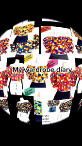 เสื้อครอปครึ่งตัว ลายวงกลม ฟรีไซส์