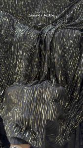 Kain plisket gliter antik import garment