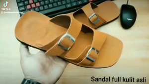 fenotti sandal full kulit aslli pria dewasa terbaru sandal kokop kulit aslii