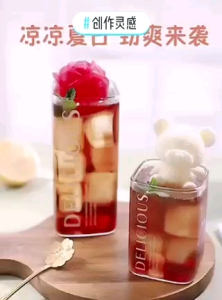 3D Silicone Teddy Bear and Rose Ice Cube Mold Ice Cube Maker 3D Acuan Ais