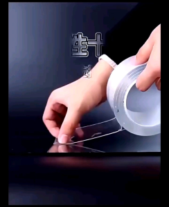 Double Tape Nano Isolasi Bening Transparan 2 Sisi Super Lengket