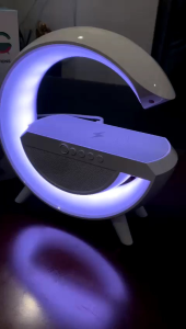 SPEAKER BLUETOOTH GOOGLE + WIRELESS CHARGING LED 7 COLORS FM RADIO MP3 SD CARD