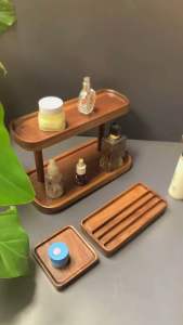 Khay đựng đồ đa năng gỗ tự nhiên cao cấp [ có hình thật shop chụp]
