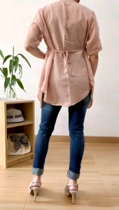 ●ECLAIRE● 0IS Outer Luaran Cardigan Lengan Pendek Shortsleeves Basic Polos Kasual Santai Casual Mocca