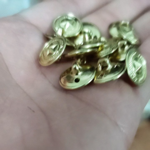 Bộ 10 cúc áo sơ mi - size 12_15cm chất liệu Đồng