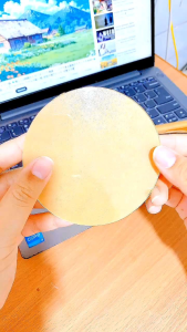 2pcs Alat pemipih/cetakan clay diameter 10cm kaca anti pecah akrilik