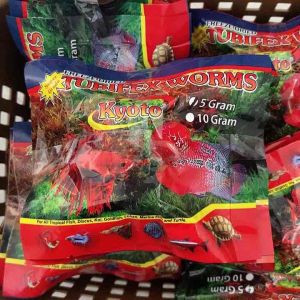 Tubifex Worm Cacing Kering CAKER Makanan Kering Ikan 5Gram