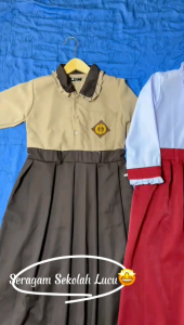 Gamis Seragam Sekolah Anak SD Merah Putih & Setelan Gamis Sekolah Anak SD