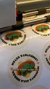 STIKER LEBEL A3+ UNTUK BINGKISAN MAKANAN DAN MINUMAN CHROMO