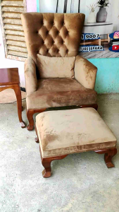 kursi sofa santai wingchair dan meja