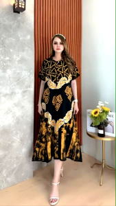 Wishara Batik - Daster Twill Daster Kekinian Busui Resleting Depan Daster Premium Batik Cap Pekalongan