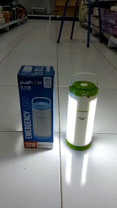 LAMPU PADAM/ LAMPU DARURAT/ LAMPU EMERGENCY LIGHT PUSH ON (SUPER BRIGHT LED) EL-3130 Lentera 3 Sisi 30watt memiliki daya tahan batrei besar 3500Mah daya tahan lampu hingga 20 jam dengan 3sisi lampu