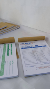 Min. 4 Buku Nota Laundry Custom 1/4 1 Ply Isi 50 Lembar Bisa Nama Laundry Sendiri Y&H Yudha Grafika
