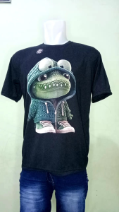 KAOS KARAKTER KUSUS WARNA HITAM/ GAMBAR KEKINIAN/GAMBAR DEPAN 40k