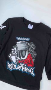 Baju kaos lengan panjang anak laki laki usia 1-12 tahun bahan katun 24s