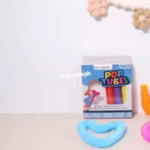 educratePH Pop Tubes / Sensory Fidget Toy for Kids Colorful occupational therapy