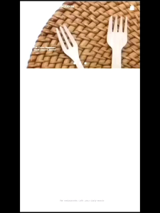 Wooden Fork / Garpu Dessert 115 Cm / 100 Pcs / WF115