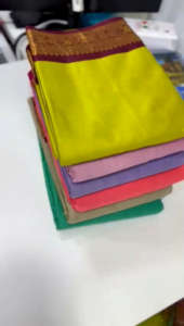 [PRE ORDER] Pure Mercerised Silk in Exclusive Border Design Fish Zari Pattern