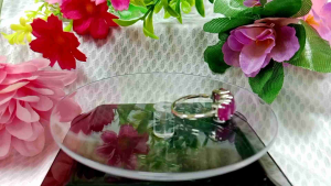 แหวนแถวทับทิมตัวเรือนเงินs925ชุบทองคำขาวไซส59