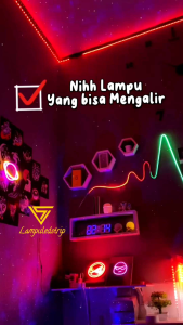 NEON FLEX RUNNING RGB PANJANG 5 10 METER NAMA APK RHYTHM PRO BISA GUNTI GANTI WARNA SUDAH TERMASUK ADAPTOR DAN REMOT CONTROL TINGGAL LANGSUNG COLOK BISA DI ATUR LEWAT HP COCOK UNTUK DIBUAT MODEL DETAK JANTUNG