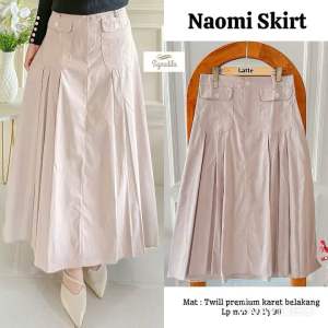 [[ New Arrival ]] Naomi Skirt Cargo Kantong Depan - Rok Katun Twill Premium Model Terbaru - Rok Cargo Wanita Polos Bahan Tebal Korean Style Model Kekinian - Bawahan Wanita Wiru