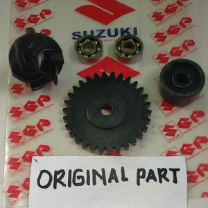Kipas As Shaft Set Seal dan Bearing Waterpump Pompa Air Radiator GSX Satria F Injeksi FUFI Bandit