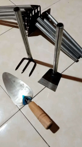 paket 3pcs..cangkul mini. garuk mini. cetok baja.