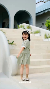 ONE SET ANAK KIMBERLY MODEL KOREAN STYLE BAHAN TOYOBO