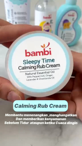 NEW Bambi Baby Sleepy Time Calming Rub Cream 40gr