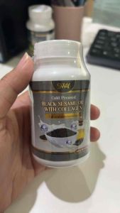 สเวย์น้ำมันงาดำผสมคอลลาเจน 1 กระปุก 60 เม็ด พร้อมส่งเก็บเงินปลายทาง!!!!!