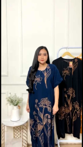 DASTER JUMBO BUSUI XXXL LD 130 PB 115 KANCING DEPAN BAHAN RAYON TEBAL