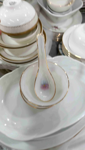 Thìa sứ/ Muỗng sứ men ngọc USA Home Set nhập khẩu Thái Lan