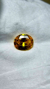 Batu akik sere kuning natural nempel kaca