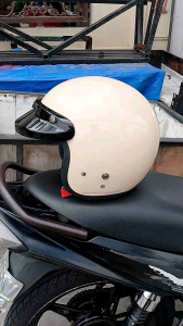 HELM BOGO RETRO SOLID DEWASA PRIA WANITA UKURAN ALL SIZE MODEL PET BUKAN CARGLOS