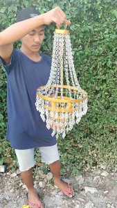 LAMPU GANTUNG KRISTAL / LAMPU GANTUNG AKRILIK / LAMPU GANTUNG MINIMALIS / LAMPU GANTUNG RUANG TAMU DIAMETER 30CM