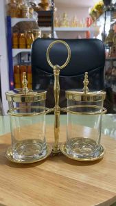 แก้วน้ำ พวงทองเหลือง ชุดพวงแก้วน้ำ กี๋มุก สำหรับใส่แก้วน้ำ