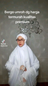 Kerudung hijab instan bergo khimar jilbab Umroh jumbo