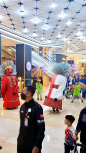 Kerajinan (100 & 50 Lidi) KEMBANG KELAPA PLASTIK HOLOGRAM -+50.Cm