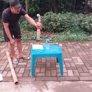Golok baja per untuk kerja tebas bambu/kayu dan kupas kelapa gratis pisau