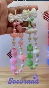 Gantungan handphone manik manik/phone strap lucu pita lilin