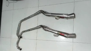 OPEN PIPE 51 MM Tri-CUT For MOTORSTAR X 125/155 WITH SILENCER