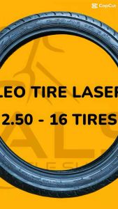 LEO LASER TIRE 2.50-16 / CYCLONE TIRE 250-16 / LEO INNER TUBE 250-16 FOR MOTOR CYCLE -TRI-BIKE - BMX