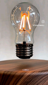 Levitating Light Bulb | Magnetic Night Lamp | Touch Sensor Control | Bulb Life 50000 Hours | 3D Printed Lamp | 55 Lumens Light