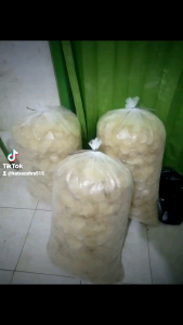 PROMO 1kg KERIPIK KACA HIJAU mentah