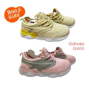 เด็กๆ รองเท้ากำลังกาย BAOJI รูปลักษณ์ GH803 (สี Apricot และ Rose) รุ่น 31-36